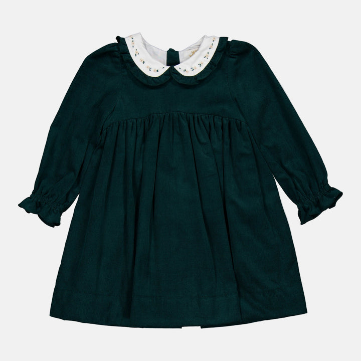 Dark Green Corduroy Dress