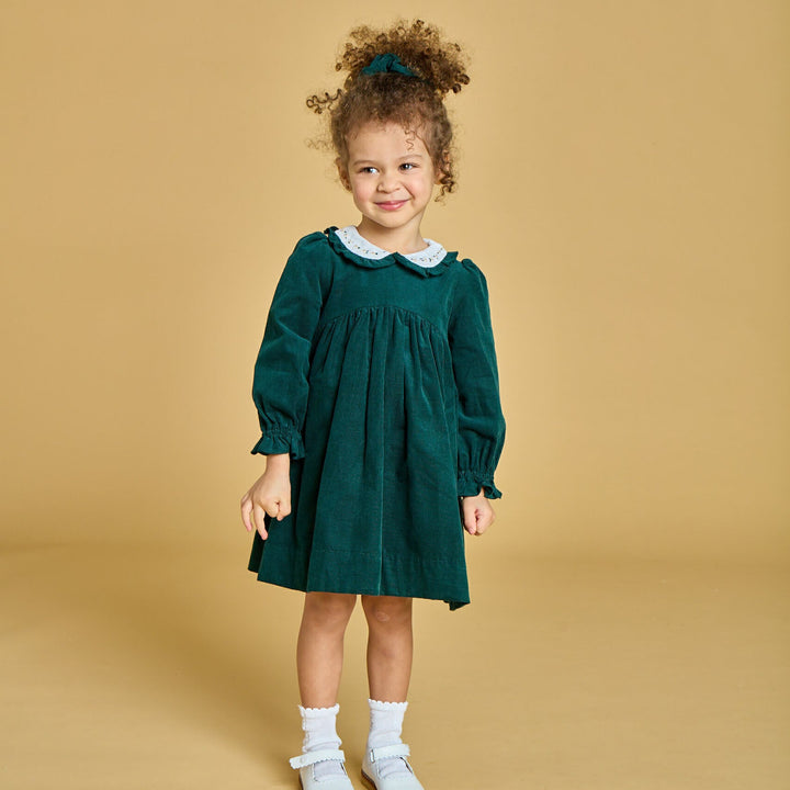 Dark Green Corduroy Dress