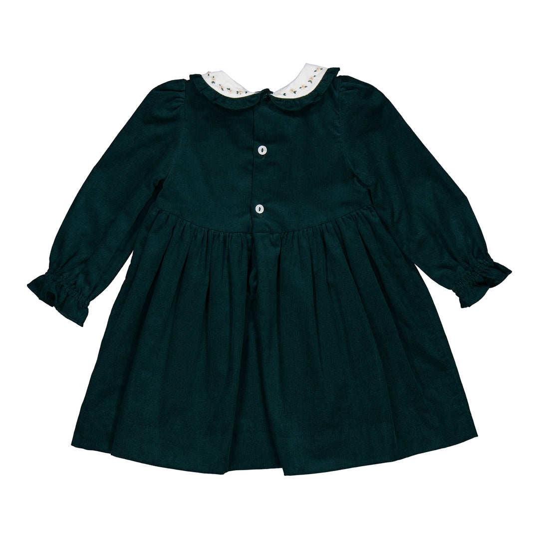 Dark Green Corduroy Dress