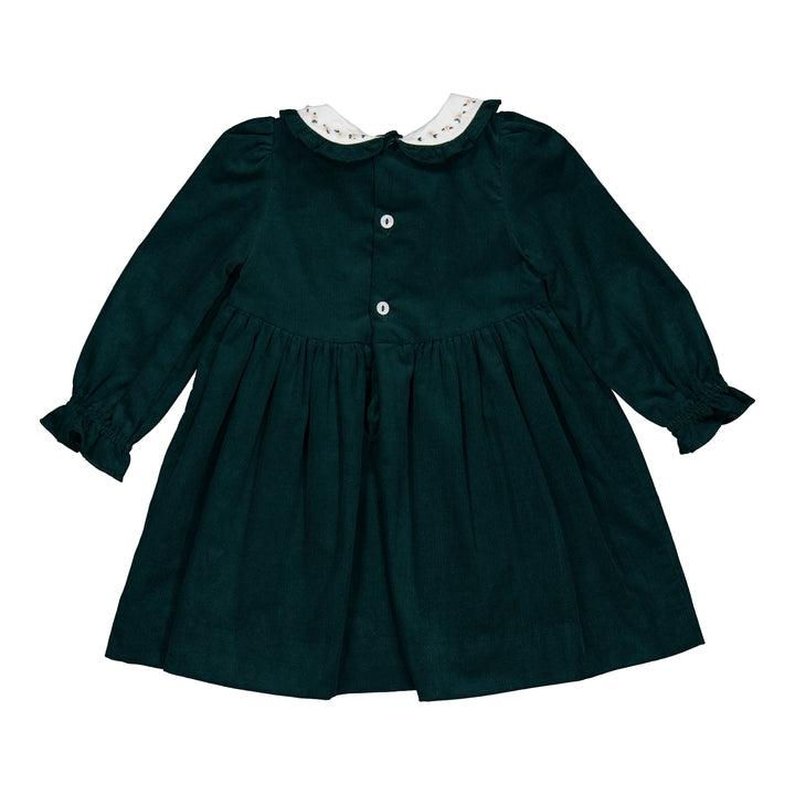 Dark Green Corduroy Dress
