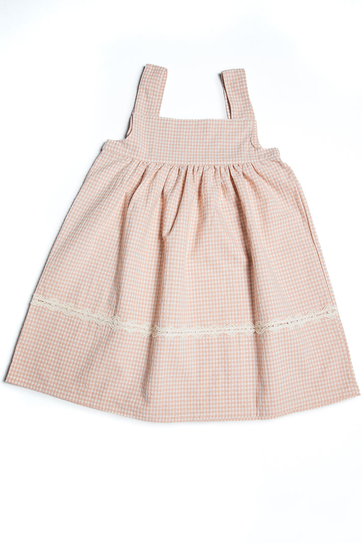 pink gingham dress