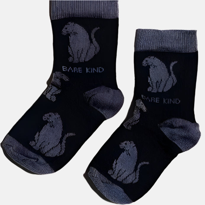 Bare Kind childrens socks made from bamboo - panther print