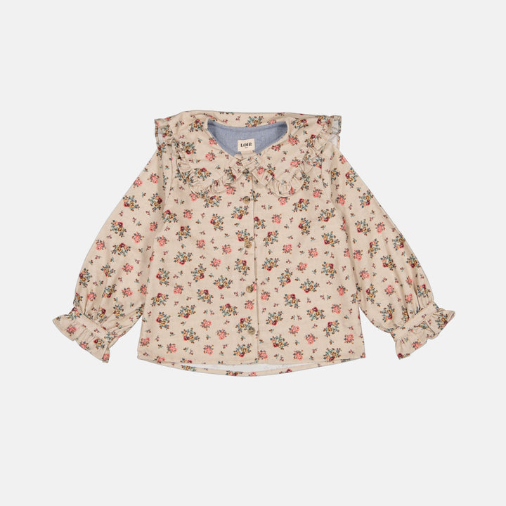 Ruffled Collar Blouse in Corduory