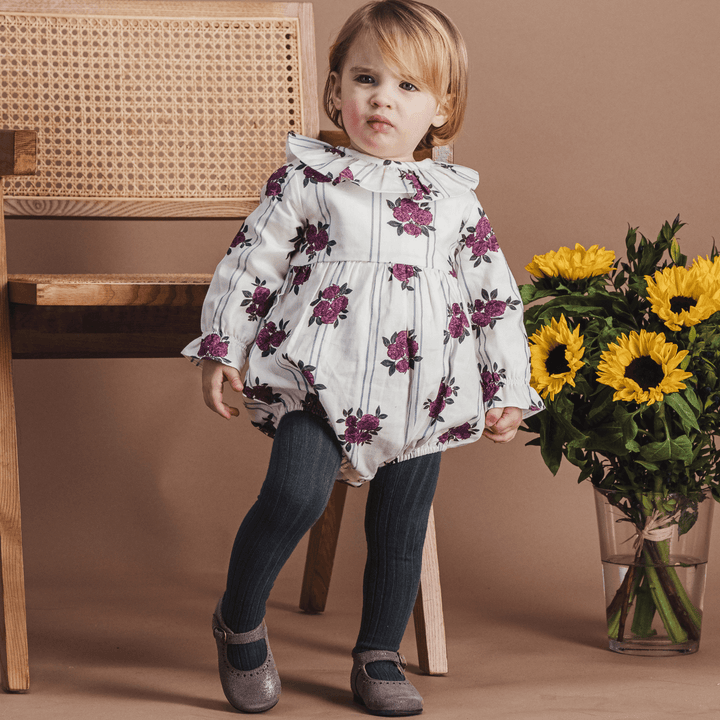 Peonies Romper Little Sister