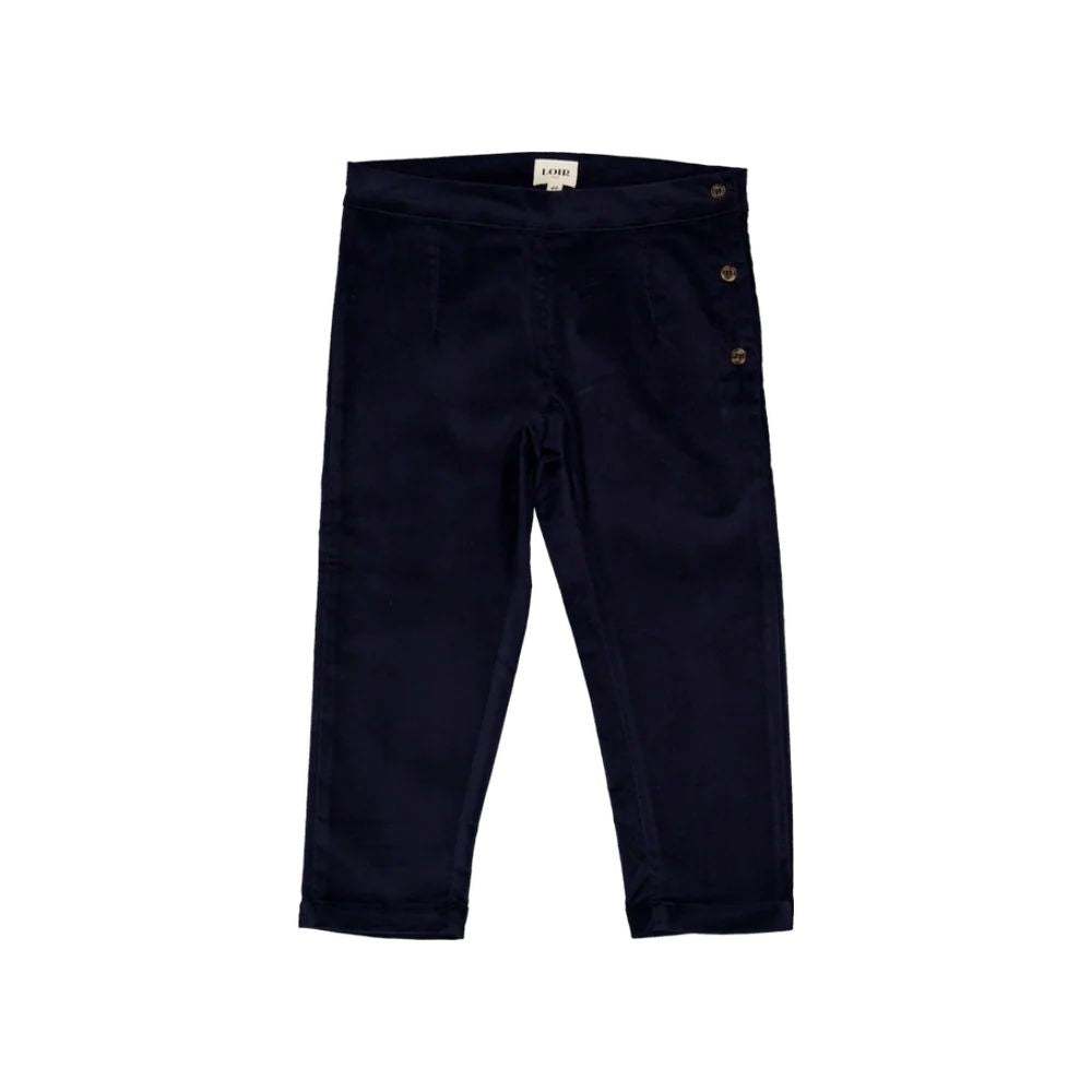 Smooth Velvet Navy Pants