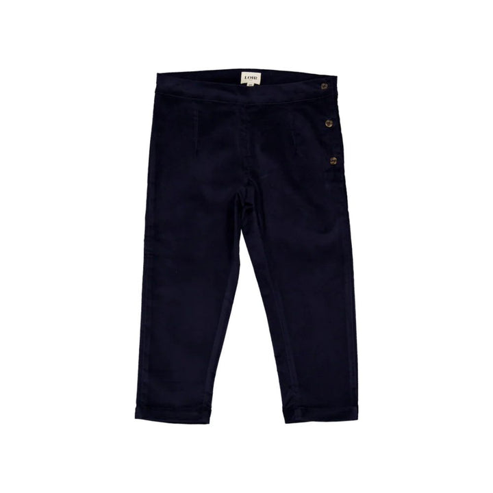 Smooth Velvet Navy Pants