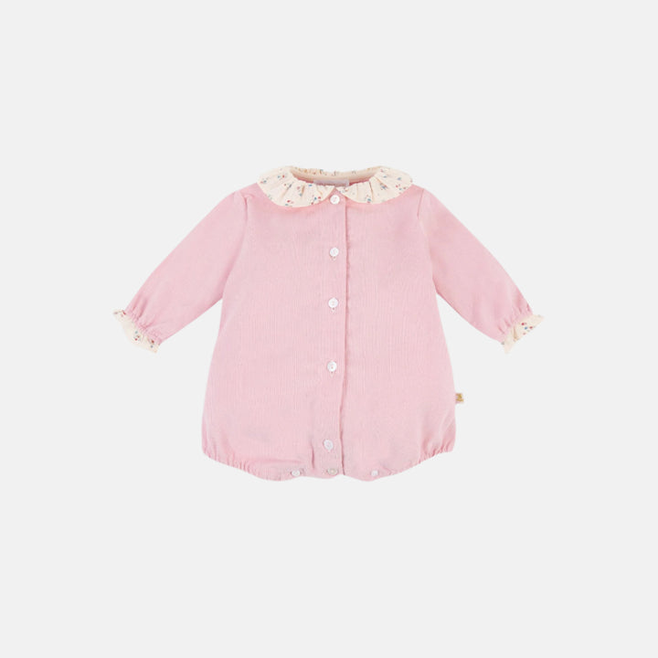 Pink Corduroy Romper