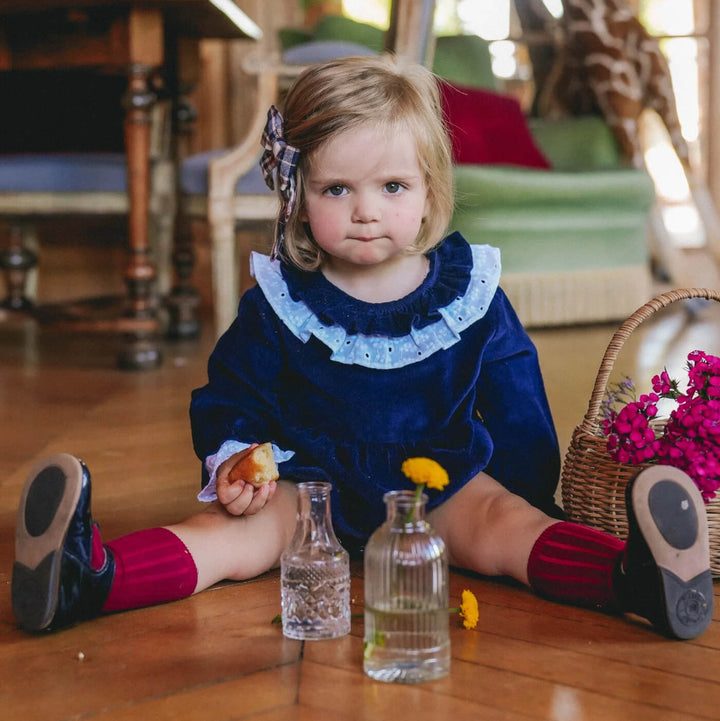 Navy Corduroy Romper