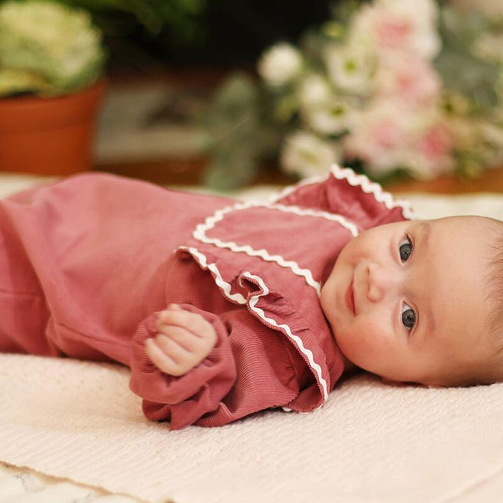 Pink Corduroy Jumpsuit