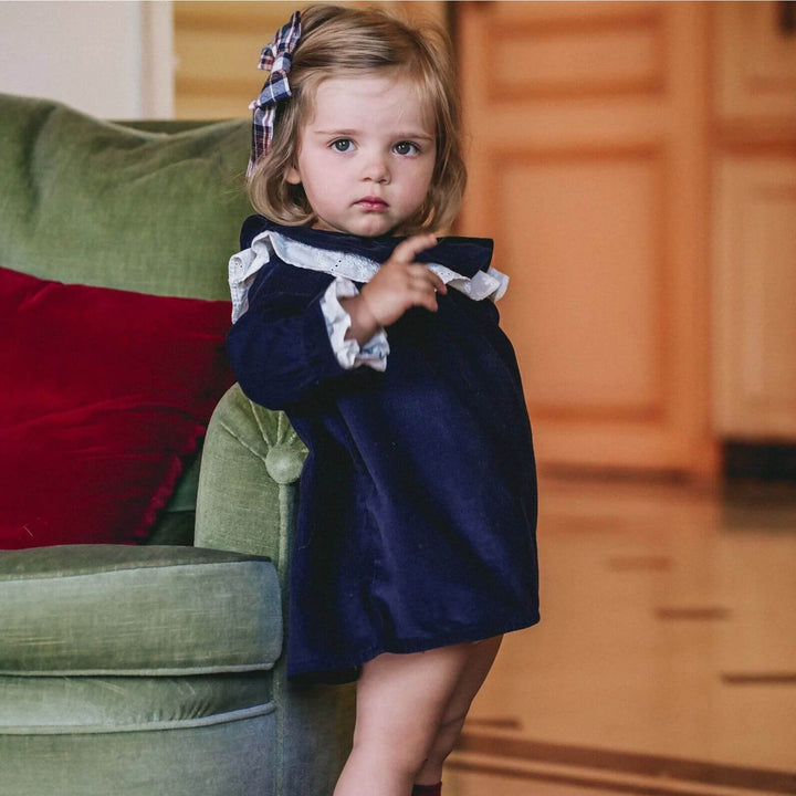 Navy Corduroy Dress