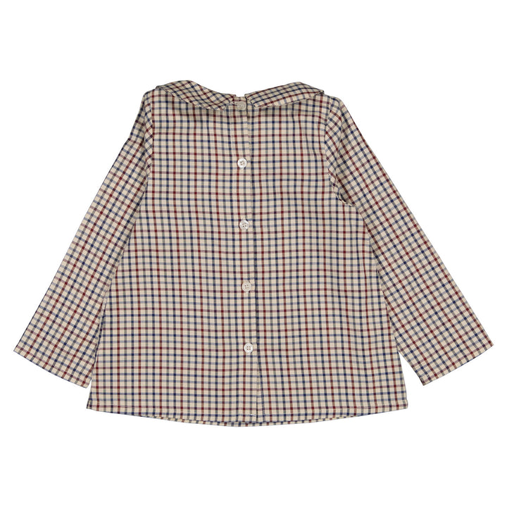 Gingham Peter Pan Collar Shirt