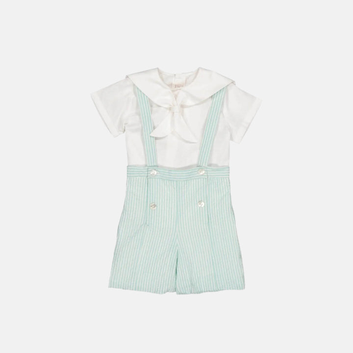 Green seersucker Shorts