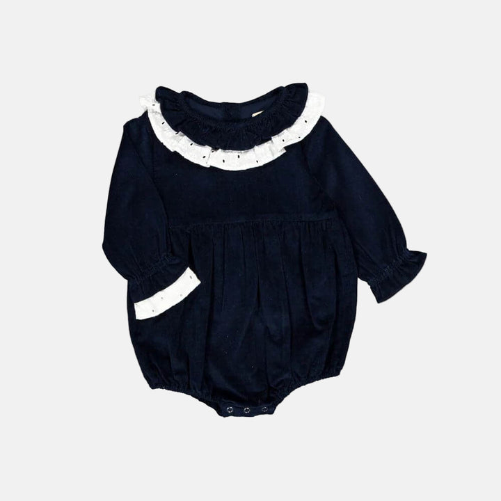 Navy Corduroy Romper
