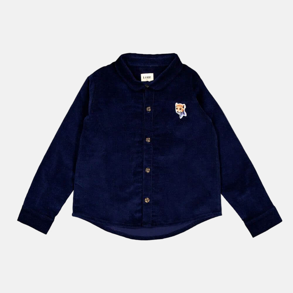 Navy Corduroy Shirt