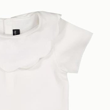 Onesie with Linen Collar