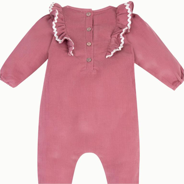 Pink Corduroy Jumpsuit