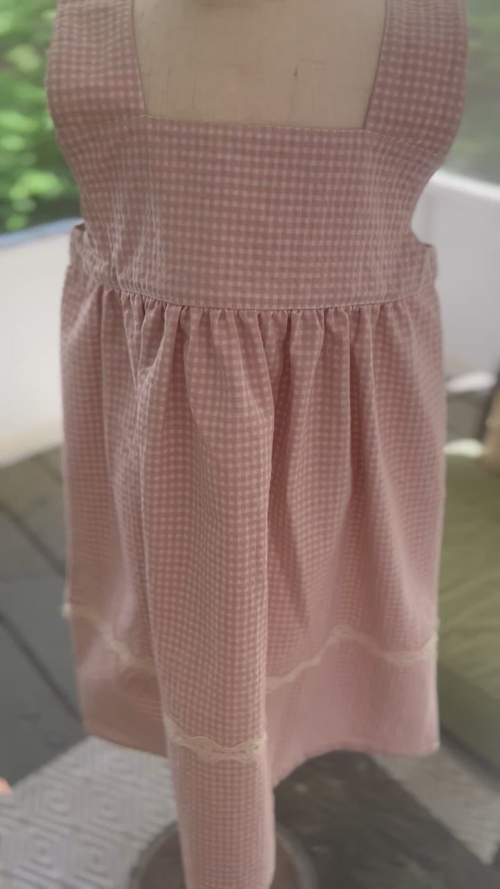 pink gingham dress